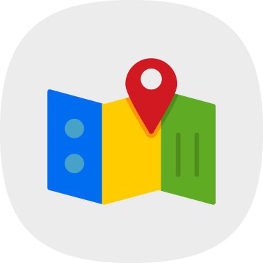 harita pin konumu simgesi düz biçimli