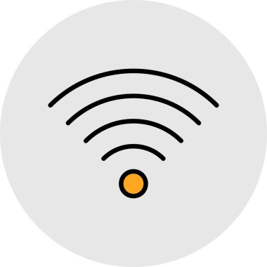 kablosuz simge, kablosuz ağ sembolü, vektör illüstrasyonu 