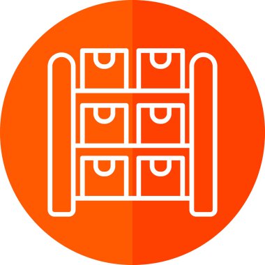 Mobilya. Web simgesi basit illüstrasyon