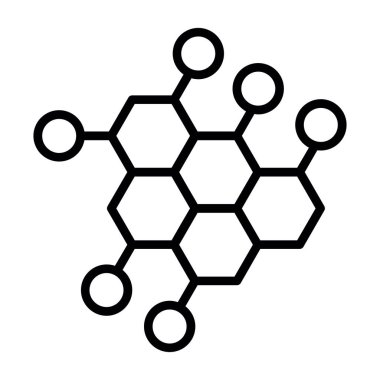 Molekül simgesi vektör illüstrasyonu