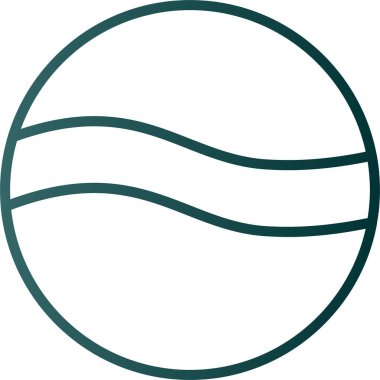 Golf topu web simgesi, basit tasarım