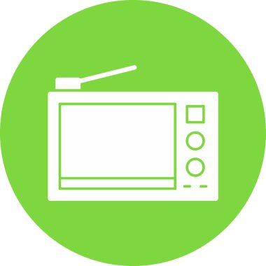 televizyon web simgesi vektör illüstrasyonu