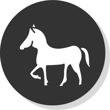 At yassı simgesi, vektör illüstrasyonu