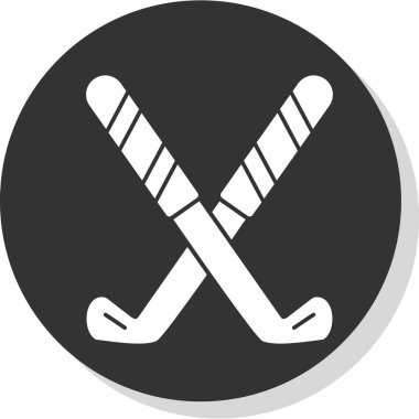 Hokey. Web simgesi basit illüstrasyon