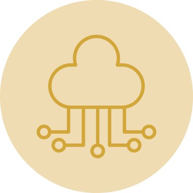 Bulut hesaplama. Web simgesi 