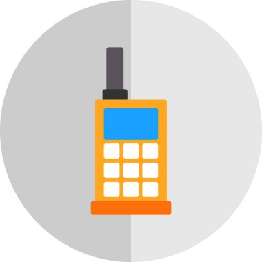 walkie talkie simgesi, vektör illüstrasyonu basit tasarım