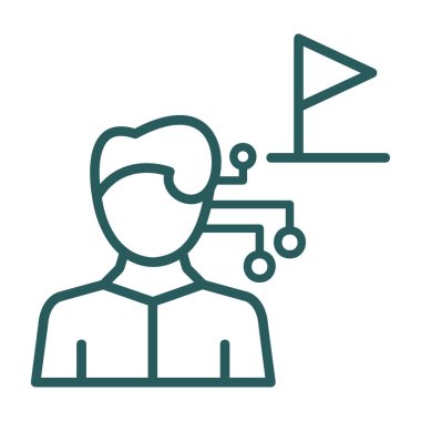 Modern simgenin vektör illüstrasyonu