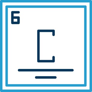 Kimyasal test simgesi, vektör illüstrasyonu