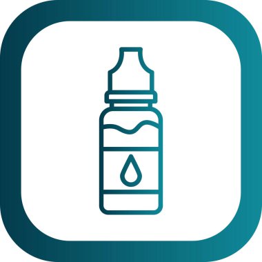 Şişe simgesinin vektör illüstrasyonu