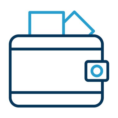 wallet icon, vector illustration simple design