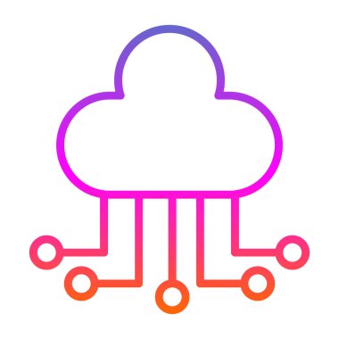 Bulut hesaplama. Web simgesi 