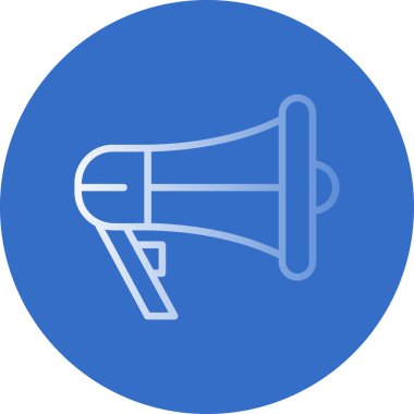 megafon simgesi, vektör illüstrasyonu basit tasarım