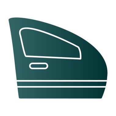 Araba kapısı. Web simgesi basit illüstrasyon