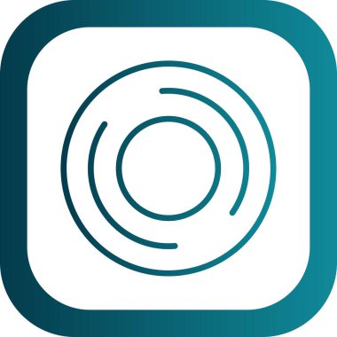 beautiful target vector glyph icon