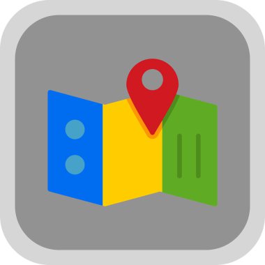 harita pin konumu simgesi düz biçimli