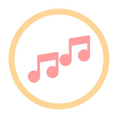 Müzik notaları vektör ses simgesi