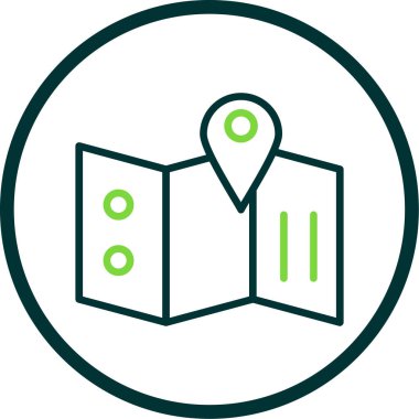 harita pin konumu simgesi düz biçimli