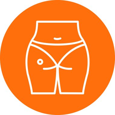 İç çamaşırı. Web simgesi basit illüstrasyon