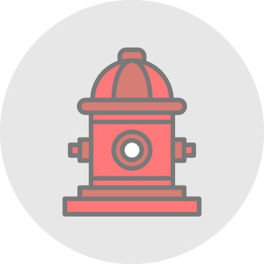 itfaiye musluğu simgesi, vektör illüstrasyonu 
