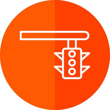 trafik ışığı simgesinin vektör illüstrasyonu 