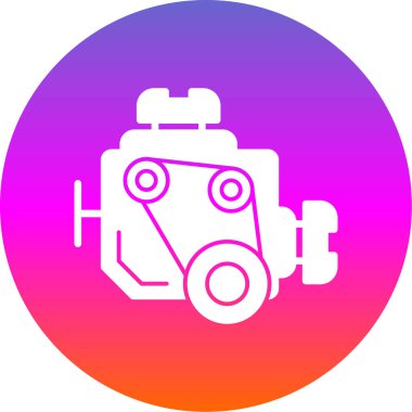 motor simgesi, vektör illüstrasyonu basit tasarım