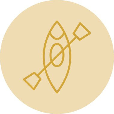 Kano yassı simgesinin vektör illüstrasyonu