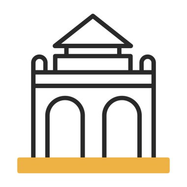 bina simgesi, vektör illüstrasyonu