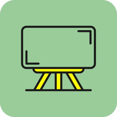 Vektör TV simgesi illüstrasyonu