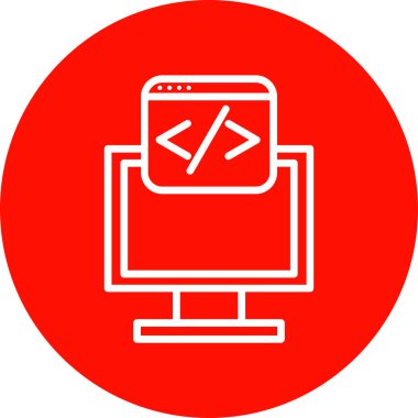 vektör lcd simgesi illüstrasyonu