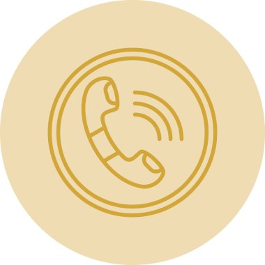 telefon ahizesi simgesi, vektör çizimi basit tasarım