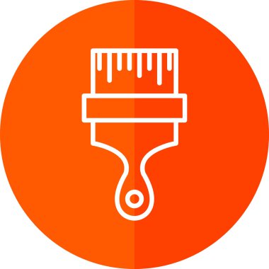 fırça web simgesi basit illüstrasyon