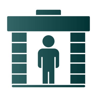 Sırt çantalı bir adamın vektör çizimi