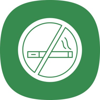 Sigara içmeyi bırak işaret vektörü çizimi tasarımı 