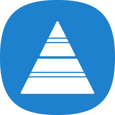 Piramit. Web simgesi basit tasarım