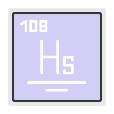 Kimyasal element simgesi vektör illüstrasyonu