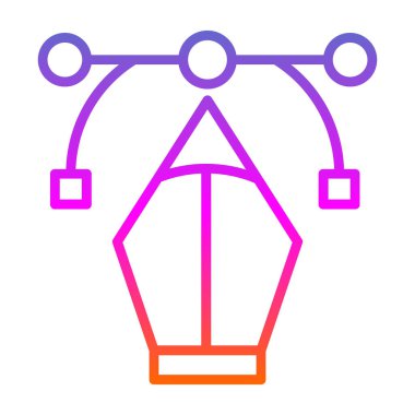 Bir vinç simgesinin vektör illüstrasyonu