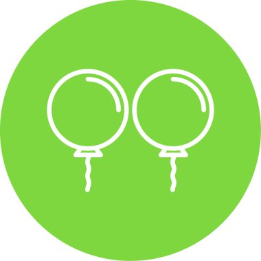 Balon simgesinin vektör illüstrasyonu 