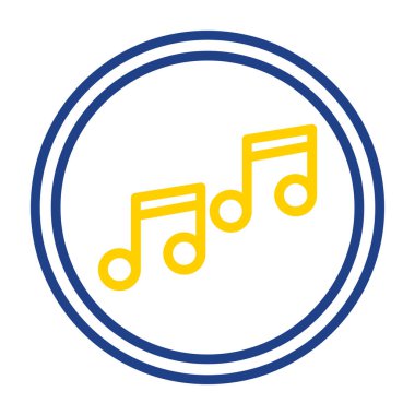 Müzik notaları vektör ses simgesi