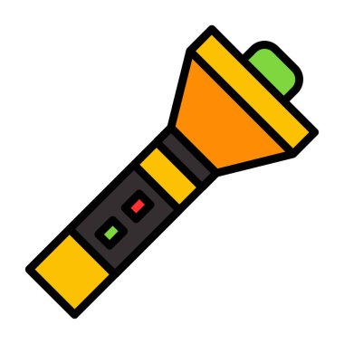 Meşale simgesi vektör illüstrasyonu