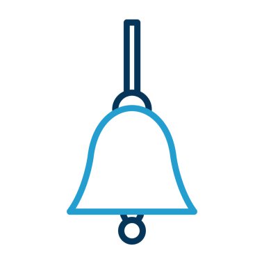 Bir çan simgesinin vektör illüstrasyonu  