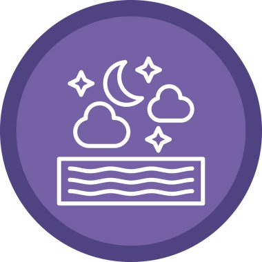 Bulut simgesi vektör illüstrasyonu