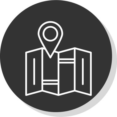 konum pin simgesi, vektör illüstrasyonu basit tasarım