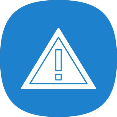 Ünlem işaretli yol işaretinin vektör illüstrasyonu