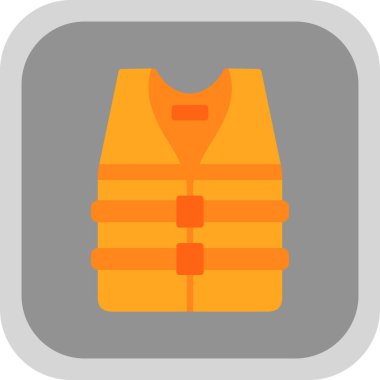 can yeleği simgesi, vektör illüstrasyonu basit tasarım