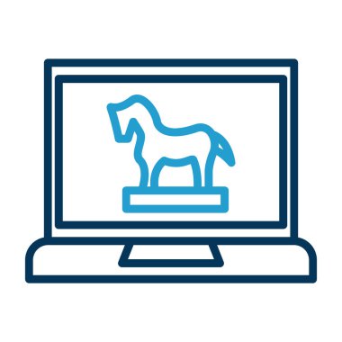 modada izole edilmiş arka planda at simgesi