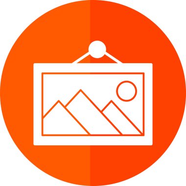 vektör illüstrasyonu, resim resminin simgesi