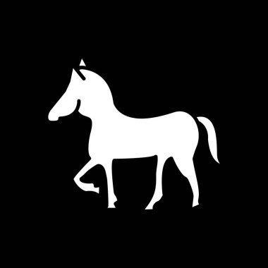 At yassı simgesi, vektör illüstrasyonu