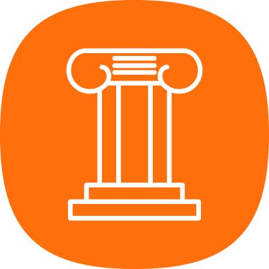 Sütun. Web simgesi basit illüstrasyon