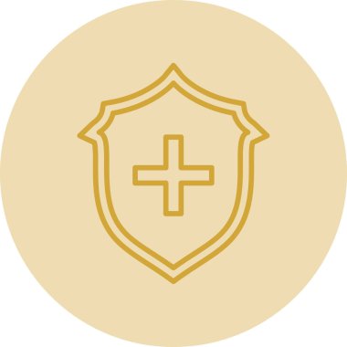 kalkan ikon vektör illüstrasyonu