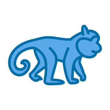 Maymun. Web simgesi basit illüstrasyon